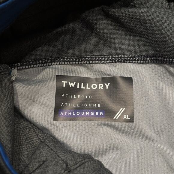 Twillory Jogger Pants Gray Athlounger Tech Performance Tapered Drawstring XL - Picture 4 of 7